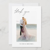 QR Code Mariage Merci photo minimaliste (Devant)