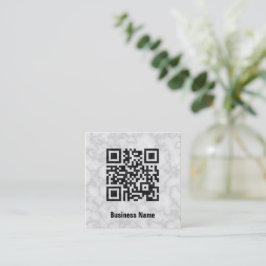 QR-code marmer Vierkante Visitekaartje