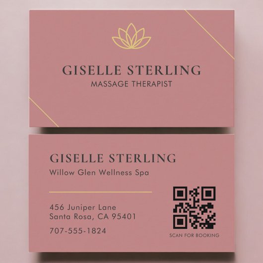 QR Code Massagetherapeut Visitekaartje
