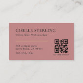 QR Code Massagetherapeut Visitekaartje (Achterkant)