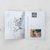 QR Code Meadow Wedding Destination Passport Map  (Binnen)