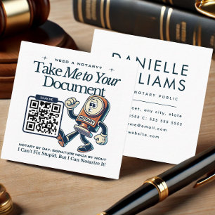QR Code Merk Karakter Notaris Publiek Vierkante Visitekaartje