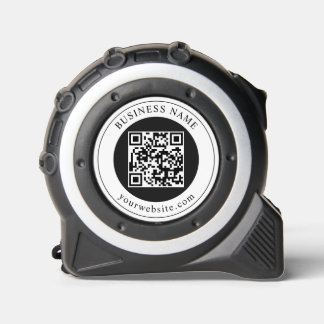 QR-code met bedrijfsnaam bewerkbaar Rolmaat