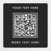 QR-code met tekst Black Business Labels (Design 1)
