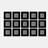 QR-code met tekst Black Business Labels (Vel)