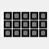 QR-code met tekst Zakelijk scannen voor menu Labels (Vel)