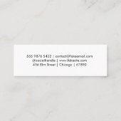 QR Code Mini Business  Visitekaartje (Achterkant)