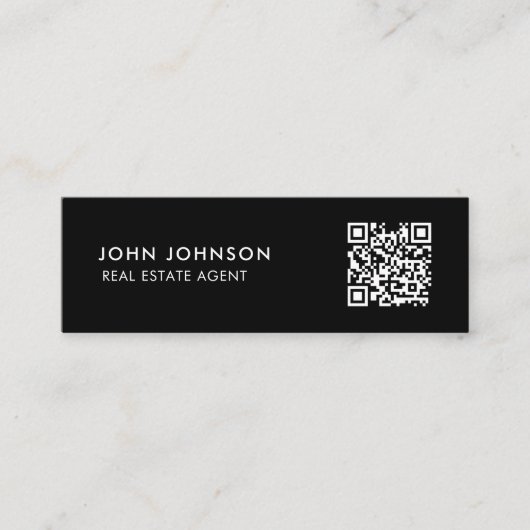 QR Code Mini Visitekaartje (Voorkant)