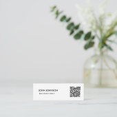 QR Code Mini Zakelijk Visitekaartje (Staand voorkant)