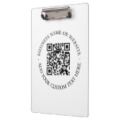 QR-code | Minimale, eenvoudige, eenvoudige witte s Klembord (Links)