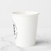 QR-code | Minimale, eenvoudige, eenvoudige witte s Papieren Bekers (Links)