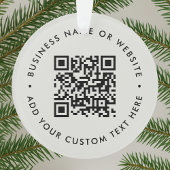 QR-code | Minimale reiniging eenvoudige grijs Ornament