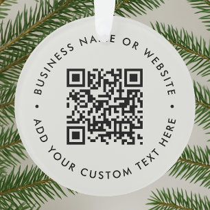 QR-code   Minimale reiniging eenvoudige grijs Ornament