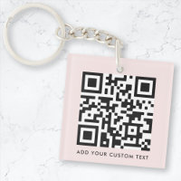 QR-code minimaliseert eenvoudige dubbelroze aangep