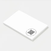 QR-code minimaliseert eenvoudige, witte, schone Post-it® Notes (Schuin)