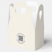 QR Code Minimalist Simple Grey kantoor schoolevene Bedankdoosjes (Geopend)