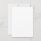 QR Code minimalistisch handgeschreven script bruil RSVP Kaartje (Achterkant)