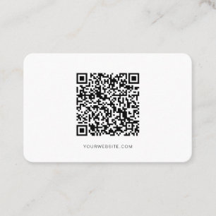 QR-code, minimalistisch modern, eenvoudig, profess Visitekaartje