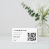 QR-code minimalistisch professioneel bedrijf Visitekaartje (Staand voorkant)