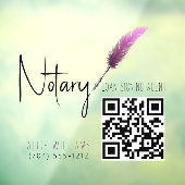 QR-code Minimalistisch Roze & Wit Notaris Raamsticker (Vel 3)