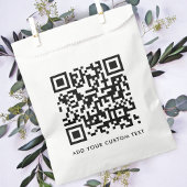 QR Code Minimalistisch Schoon Eenvoudig Wit Aangep Bedankzakje