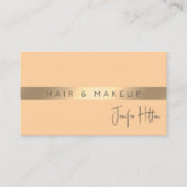 Qr code Minimalistische professionele moderne goud Visitekaartje (Voorkant)