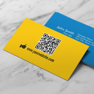 QR Code Minimalistische Promotie Visitekaartje