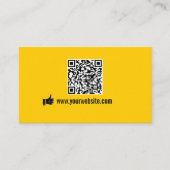 QR Code Minimalistische Promotie Visitekaartje (Voorkant)