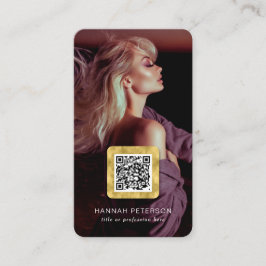 QR-code model artiest danseres foto Visitekaartje