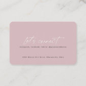 QR-code modern chic stylish lash visitekaartje (Achterkant)