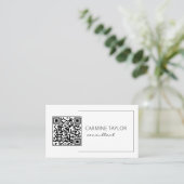 QR Code Modern Consultant Visitekaartje (Staand voorkant)