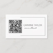 QR Code Modern Consultant Visitekaartje (Voorkant)