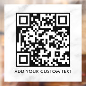 QR-code | Modern eenvoudig stijlvol scanbaar Raamsticker (Vel 2)