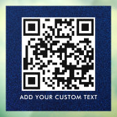 QR Code | Modern Eenvoudig Stijlvol Scanbaar  Raamsticker (Vel 3)