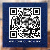 QR Code | Modern Eenvoudig Stijlvol Scanbaar  Raamsticker (Vel 2)