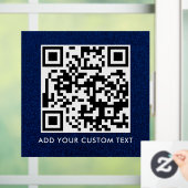 QR Code | Modern Eenvoudig Stijlvol Scanbaar  Raamsticker (Huis)