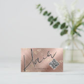 QR Code Modern Hair Stylist Visitekaartje (Staand voorkant)