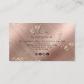 QR Code Modern Hair Stylist Visitekaartje (Achterkant)