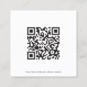 QR Code Modern Mariage en ligne Cartes RSVP (Dos)