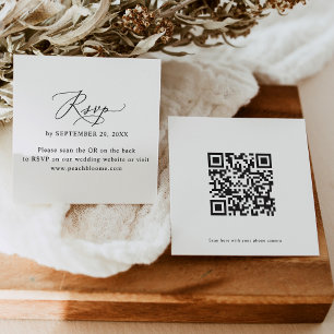 QR Code Modern Mariage en ligne Cartes RSVP