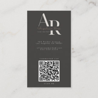 QR Code Modern Minimalist Business Cards Visitekaartje