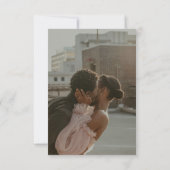 QR Code Modern Minimalistic Deep Copper Wedding RSVP Kaartje (Achterkant)