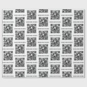 QR-code Modern minimalistisch bedrijf Cadeaupapier (Vlak)