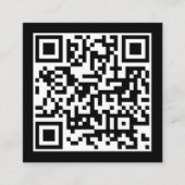 QR-code Modern minimalistisch bedrijf Contactkaartje (Voorkant)