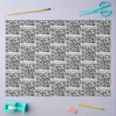 QR-code Modern minimalistisch bedrijf Tissuepapier (Craft)