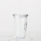 QR-code Modern minimalistisch, eenvoudig en eenvou Acryl Drinkbeker (Rechts)