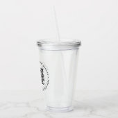 QR-code Modern minimalistisch, eenvoudig en eenvou Acryl Drinkbeker (Links)