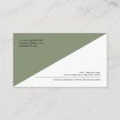 QR-code Modern minimalistisch Schone Professional Visitekaartje (Achterkant)