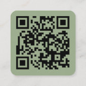 QR Code Modern Simple Fall Weddenschap Website Informatiekaartje (Achterkant)