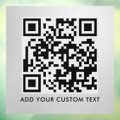 QR-code | Modern Stijl Scanbaar Raamsticker (Vel 3)